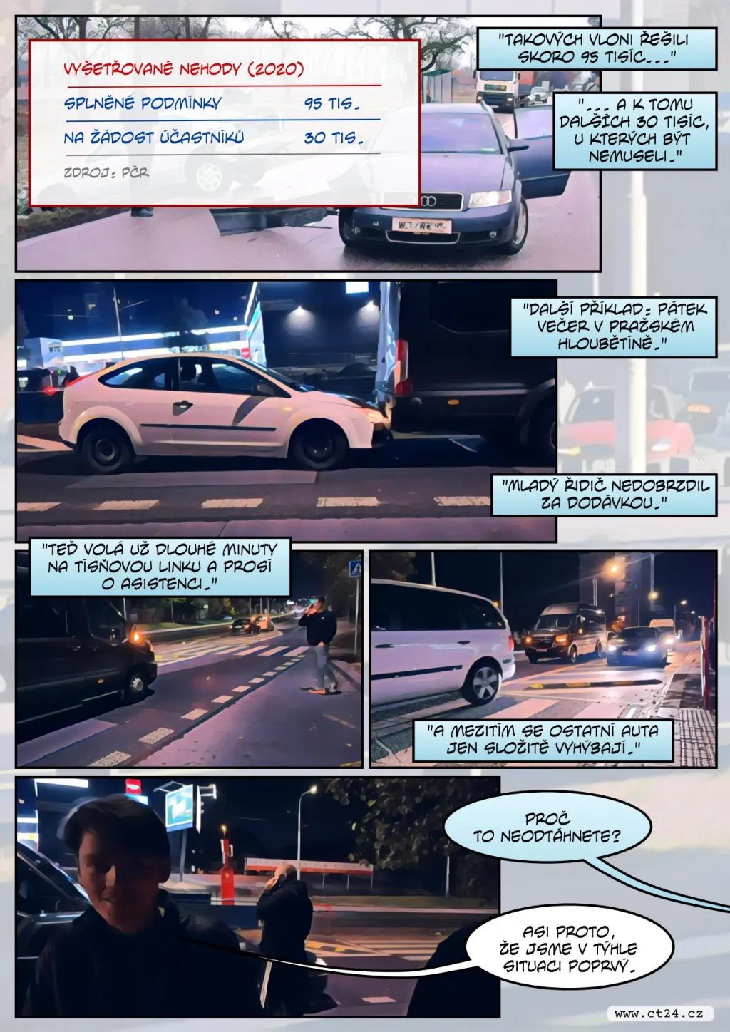 Kdy volat k nehodě policii? Řidiči často chybují