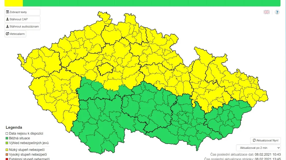 Výstraha do středečního večera