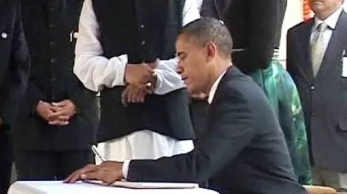 Barack Obama je na návštěvě v Indii
