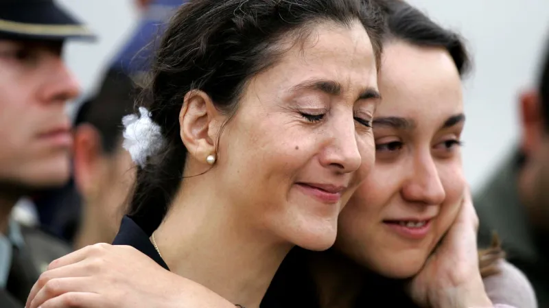 Ingrid Betancourtová s dcerou Melanií