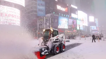Úklid sněhu na Manhattanu