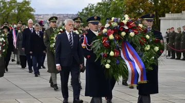 Slavnostní pietní akt při příležitosti 107. výročí vzniku samostatného československého státu