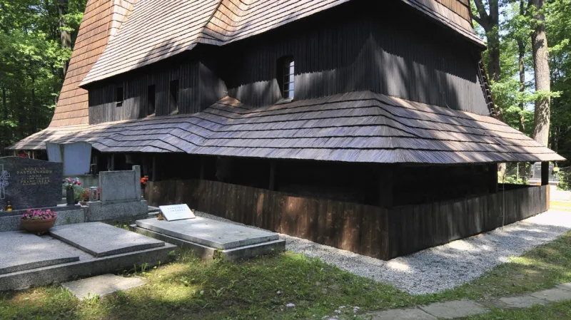 Dřevěný kostel Božího Těla v Třinci-Gutech (původní podoba)