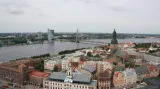 Centrum Rigy a řeka Daugava