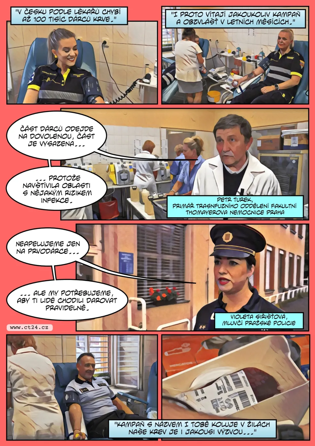 Hasiči, policisté a záchranáři hromadně darují krev, měli by motivovat i veřejnost