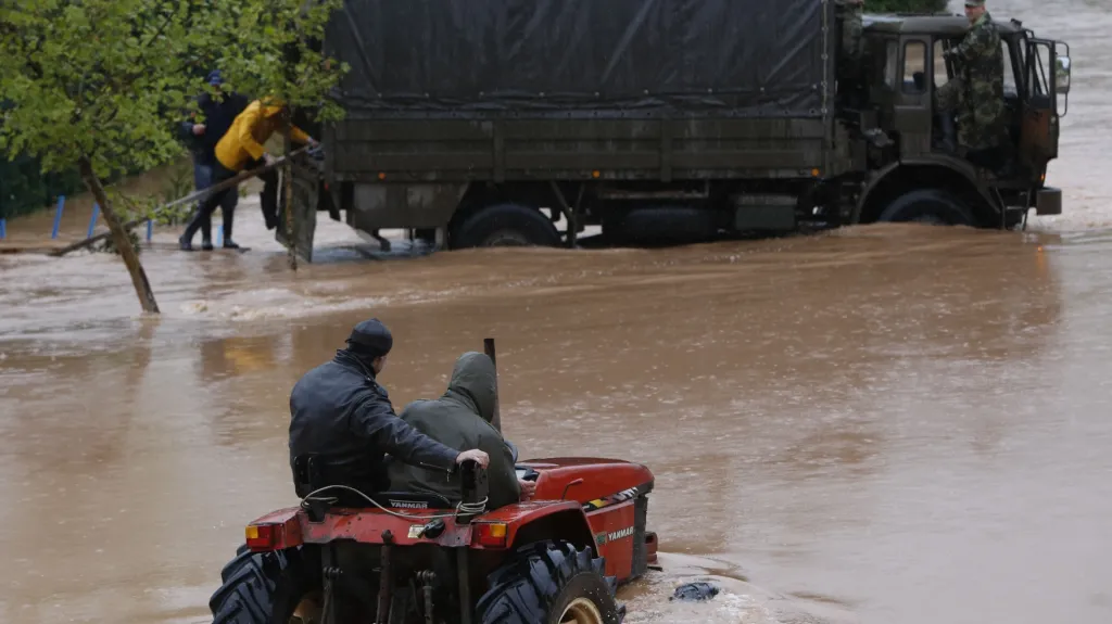 Záplavy zasáhly Bosnu a Hercegovinu