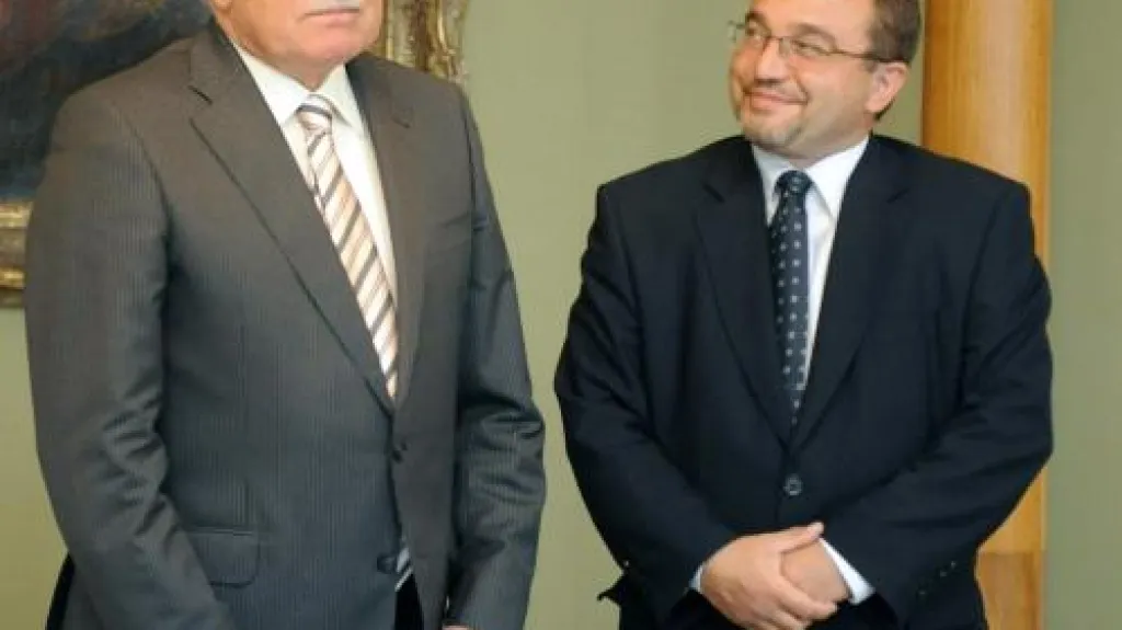 Václav klaus a Josef Dobeš