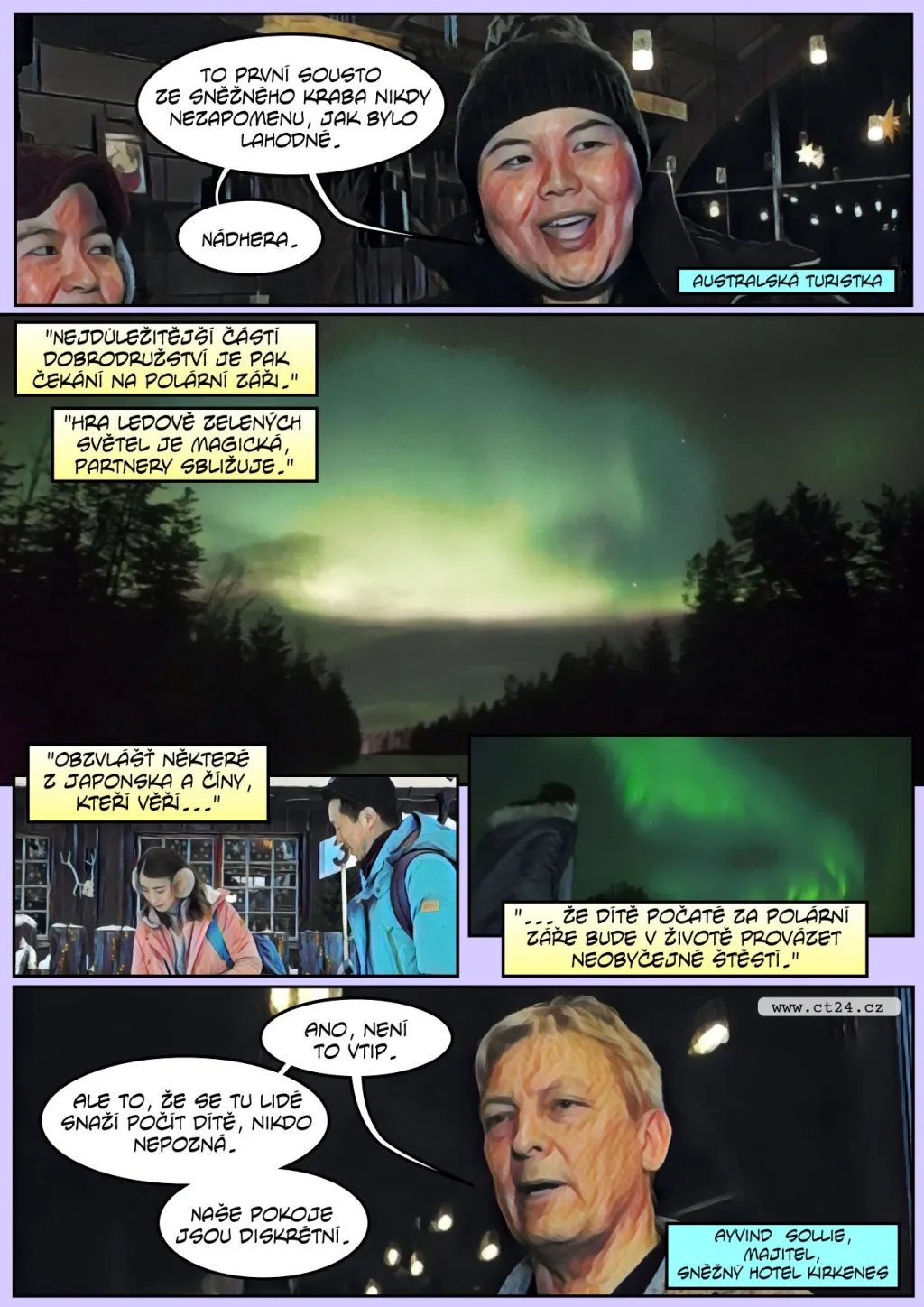 Za polárním kruhem začíná turistická sezóna. Největším tahákem jsou polární záře