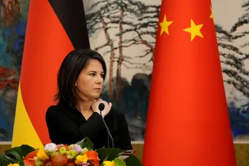 Podpořili jsme sjednocení Německa, podpořte sjednocení Číny a Tchaj-wanu, slyšela Baerbocková v Pekingu