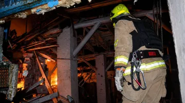 Po ruském útoku na Oděsu vypukl požár v tamním skladu