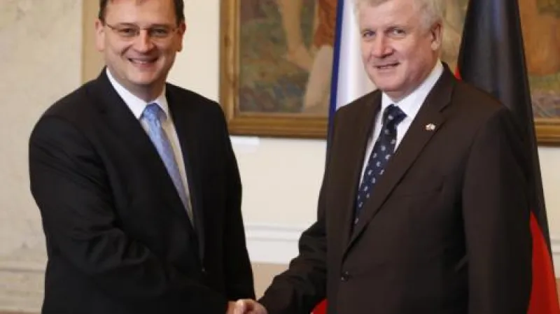 Setkání premiéra Nečase s bavorským premiérem Seehoferem