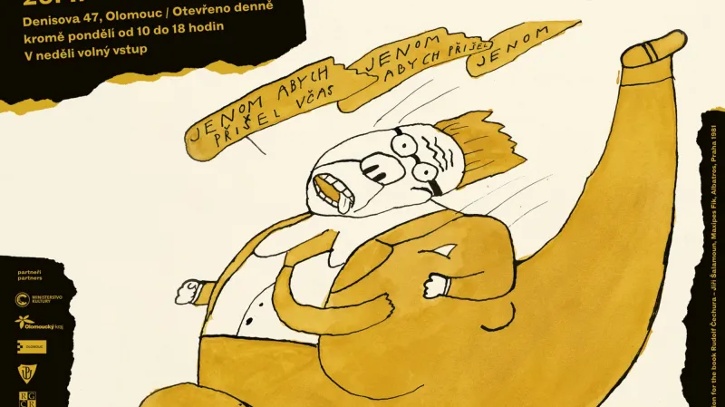 Plakát k výstavě ilustrací Jiřího Šalamouna