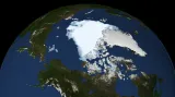 Rozloha arktického ledu v roce 2012