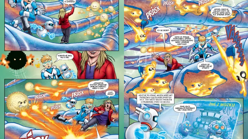 Komiks dětem vysvětluje vážné nemoci