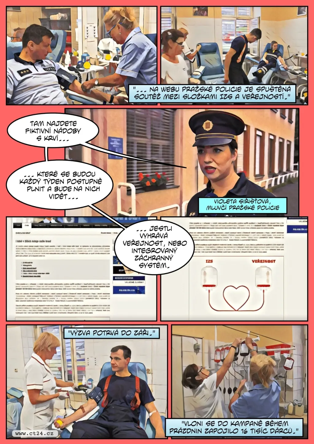 Hasiči, policisté a záchranáři hromadně darují krev, měli by motivovat i veřejnost