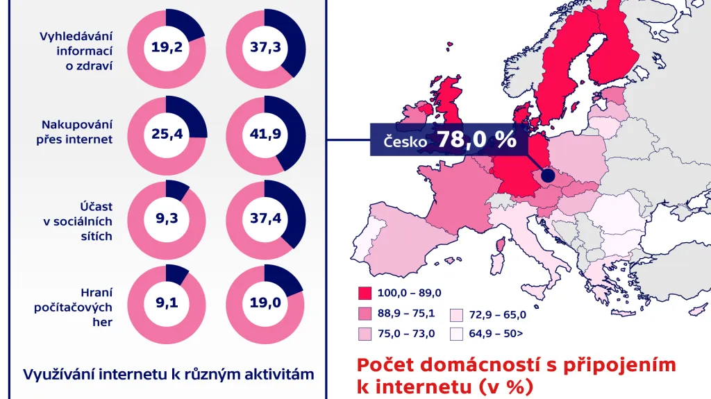 Internet v českých domácnostech
