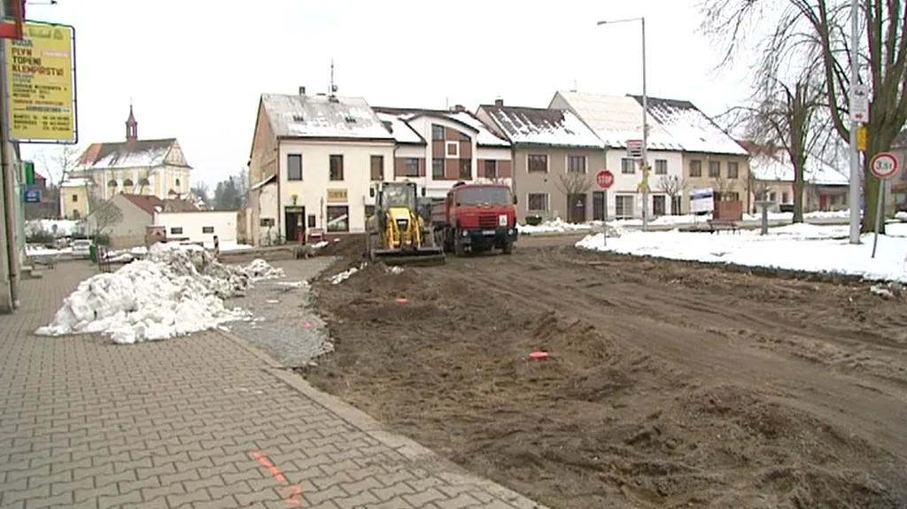 Rozkopaná silnice