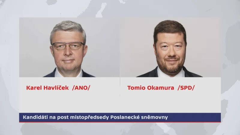 Kandidáti na post místopředsedy Poslanecké sněmovny