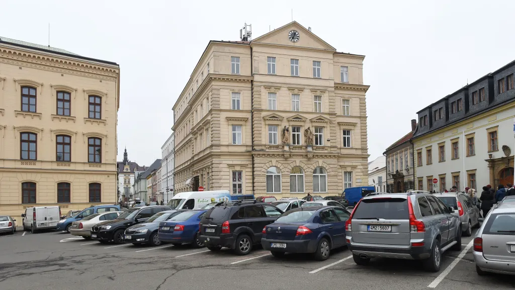 Parkoviště na náměstí Republiky v Olomouci