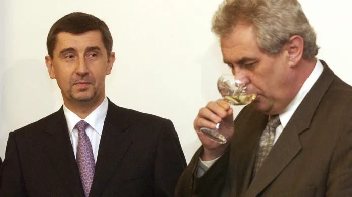 Andrej Babiš a Miloš Zeman (2002)