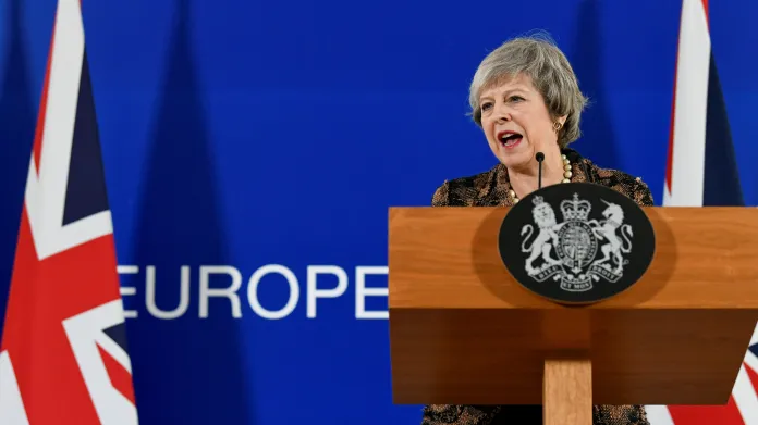 Britská premiérka Theresa Mayová po summitu EU