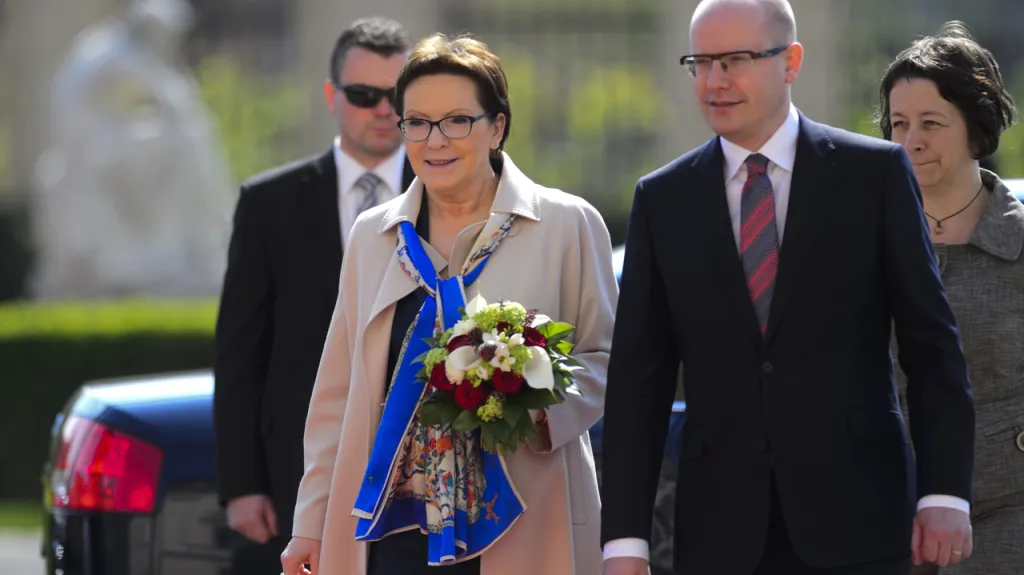 Premiér Bohuslav Sobotka a polská premiérka Ewa Kopaczová