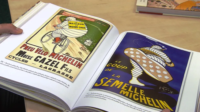 Dobový plakát firmy Michelin