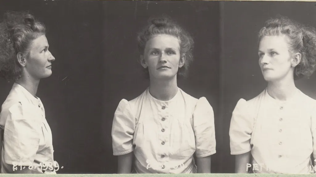 Marie Pětrošová na fotografii gestapa