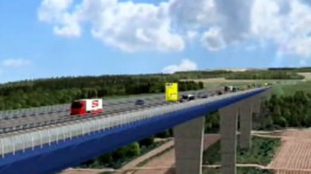 Plánovaný most v Porýní-Falci