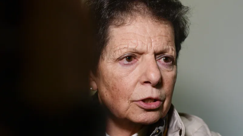 Galina Vašová, dcera prokurátora Karla Vaše, přišla podpořit očištění Milana Píky