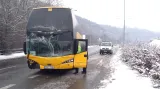 Nehoda dvou autobusů v Brně