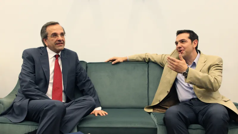 Antonis Samaras a Alexis Tsipras