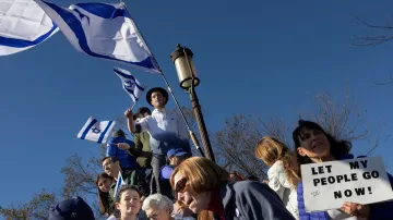Tisíce lidí se sešlo ve Washingtonu, aby podpořilo Izrael
