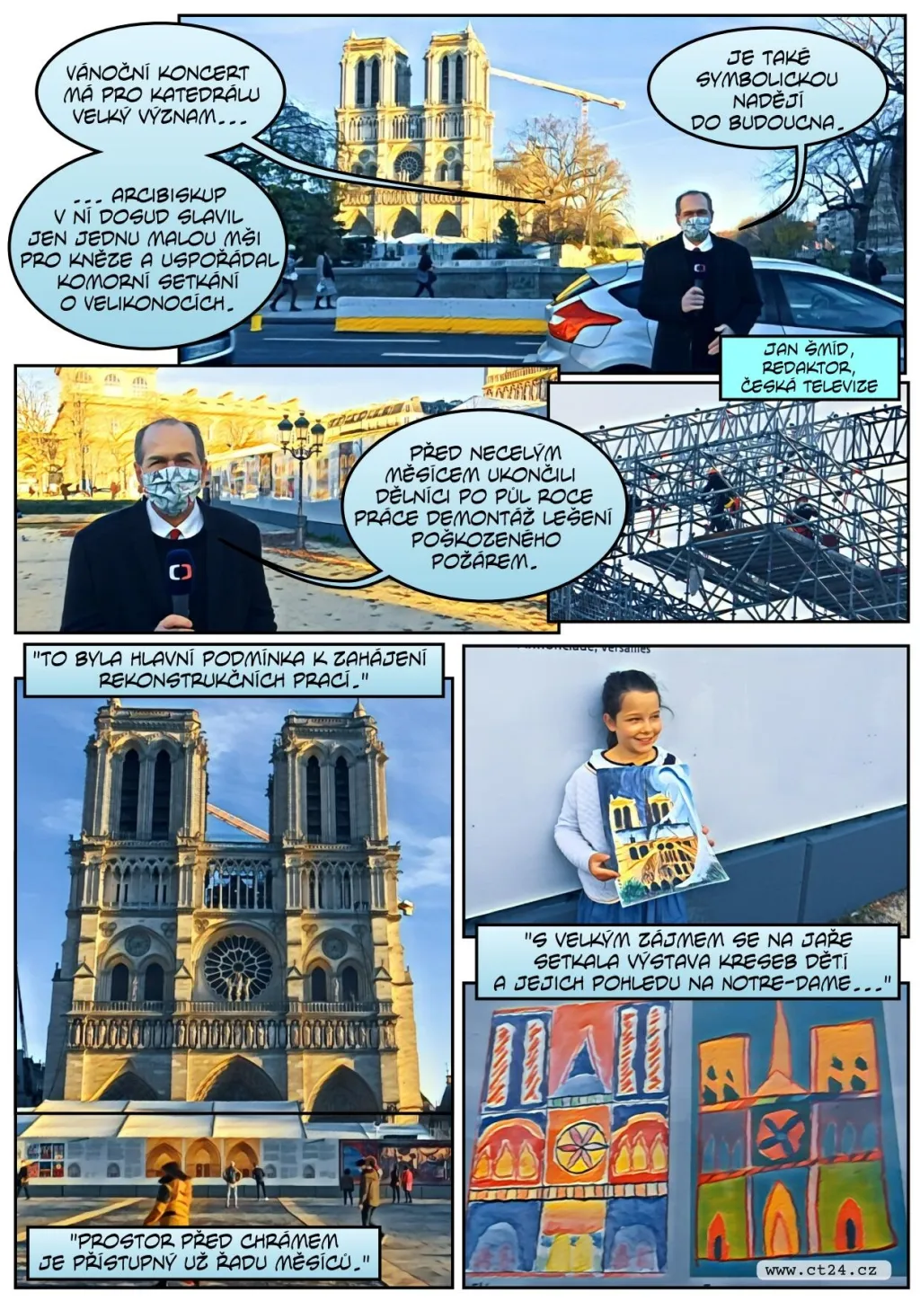 Pařížskou Notre-Dame rozezněl vánoční koncert