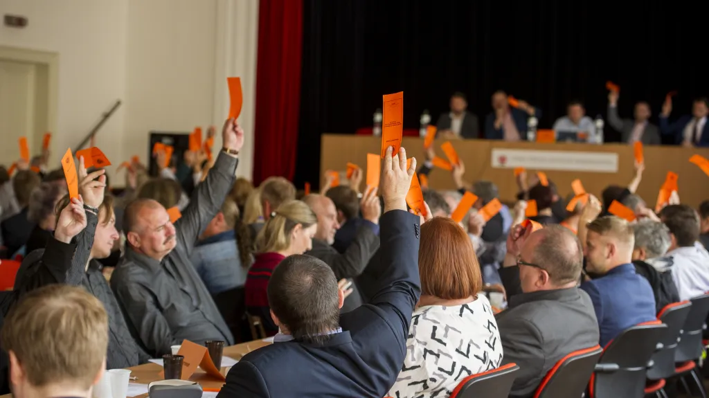 Středočeská ČSSD při hlasování