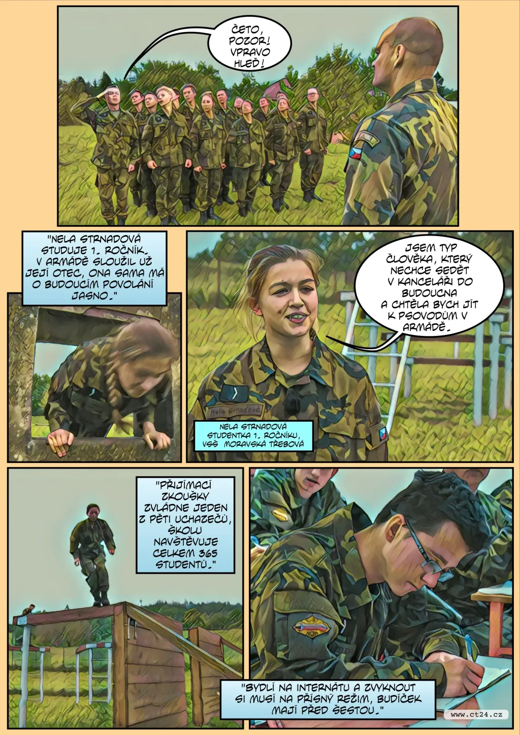 Komiks: Nová vojenská škola