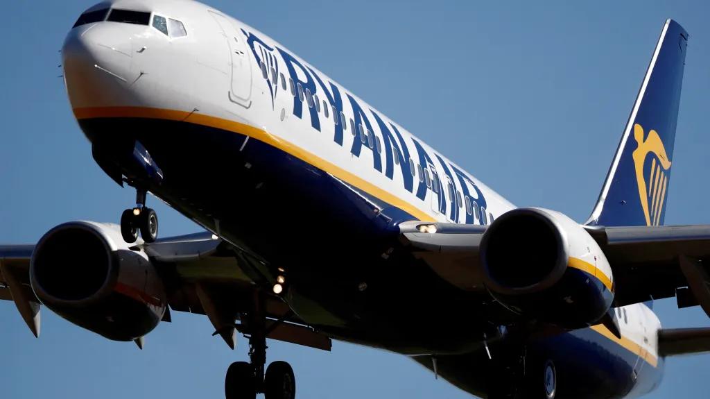 Boeing 737 v barvách společnosti Ryanair
