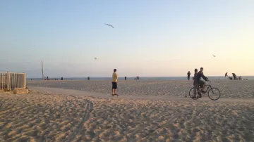 Pláž v Santa Monice