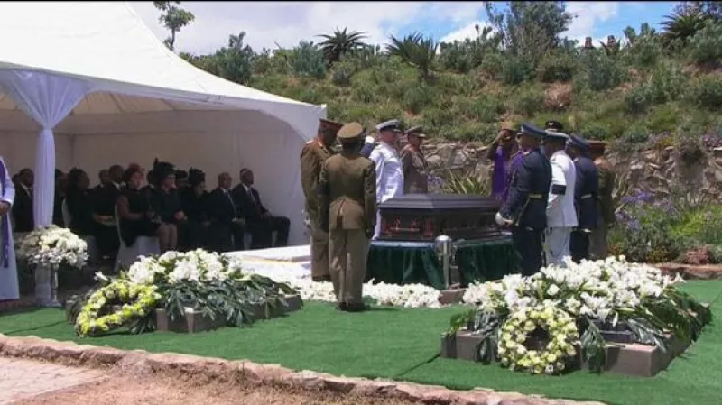 Události o pohřbu Nelsona Mandely