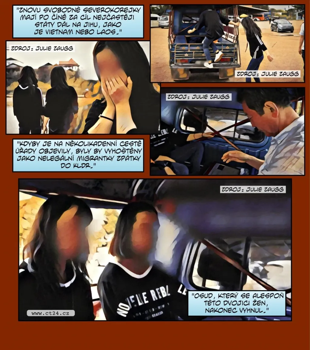 Komiks: Osudy žen z KLDR v Číně