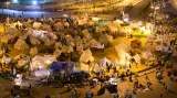 Opoziční tábor na náměstí Tahrír