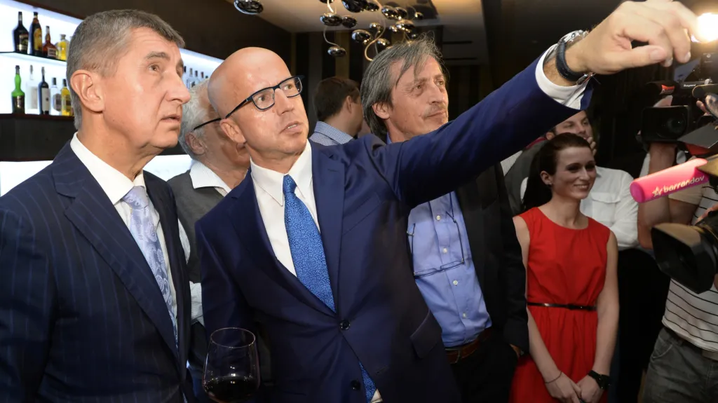 Andrej Babiš, Pavel Telička a Martin Stropnický