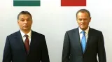 Viktor Orbán a Donald Tusk