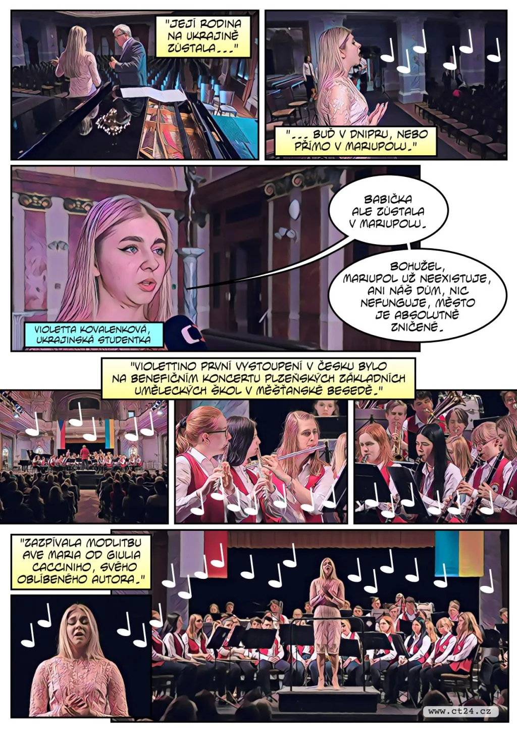 Ukrajinská zpěvačka už zpívá v Česku