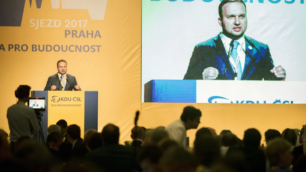 Marian Jurečka na sjezdu KDU-ČSL