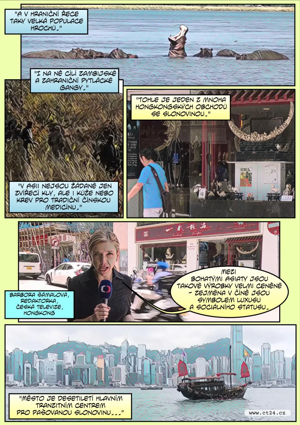 Komiks: Záchrana afrických slonů