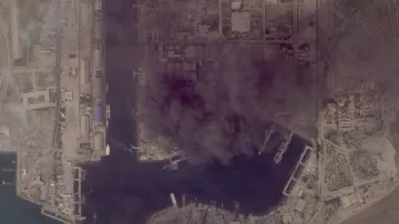 Následky útoku na přístav v Bahrajnu (2. března 2026)