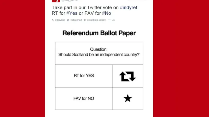 Referendum na webu Daily Record