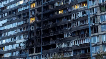 Následky ruských útoků na Kyjev