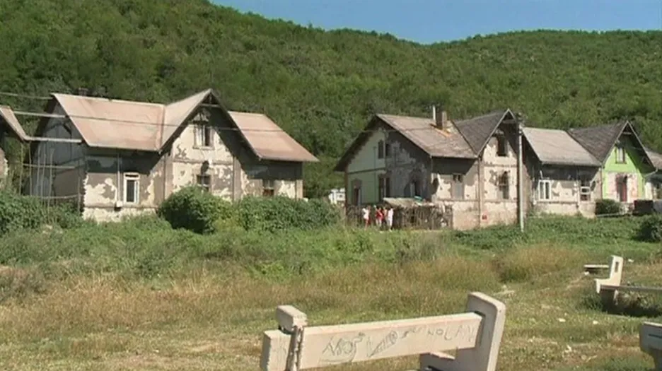 Romská osada v Maďarsku